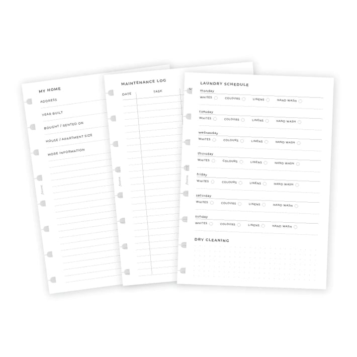 Filofax Пълнител за тефтер Minimal, А5, за дома