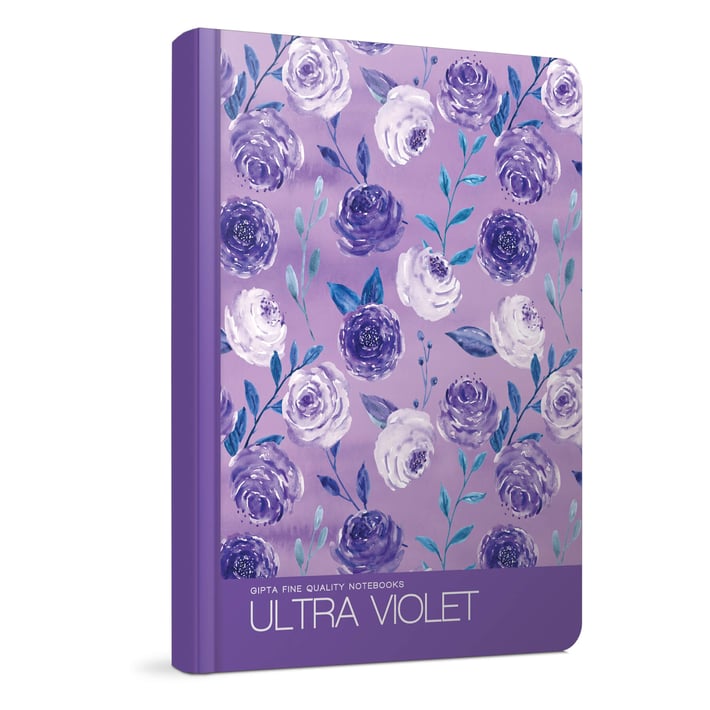 Gipta Ultra Violet Тетрадка 13 x 21, кремава, виолетови ръбове на листата, 120 листа