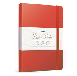 Gipta Denim Notes Тетрадка 19 x 26 cm, кремава, широки редове, твърда корица, 120 листа