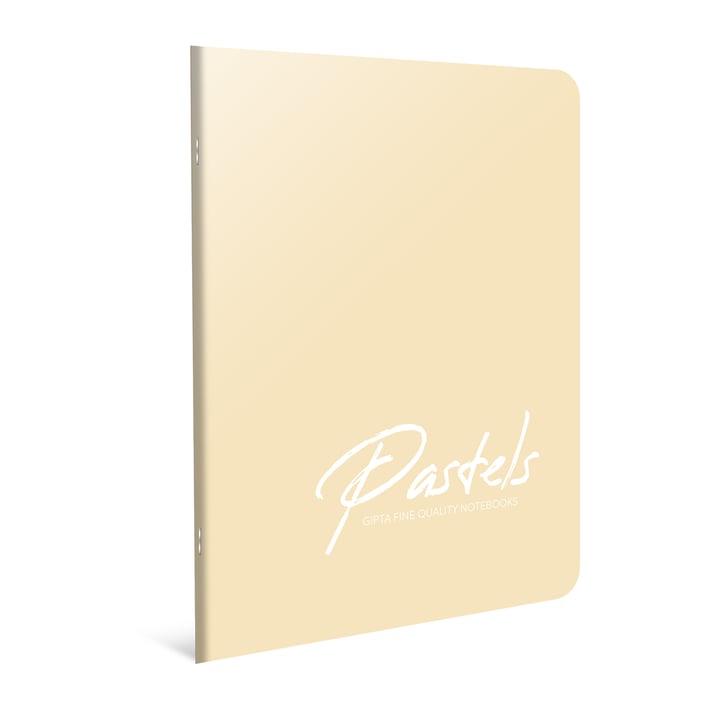 Gipta Pastels Тетрадка 17 x 24 cm, бяла, широки редове, PP корица, 40 листа