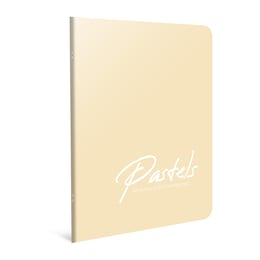 Gipta Pastels Тетрадка 17 x 24 cm, бяла, широки редове, PP корица, 60 листа