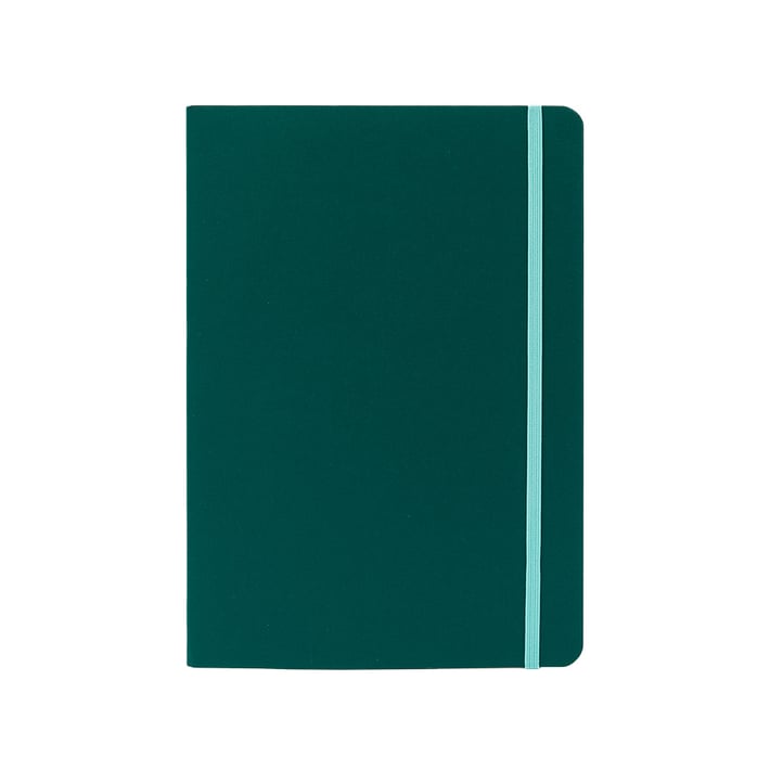 Fabriano Тетрадка Ispira, A5, на точки, шита, мека корица, 96 листа, зелена