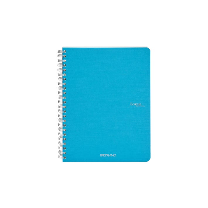 Fabriano Тетрадка Ecoqua, A4, картонена корица, със спирала, 70 листа, синя