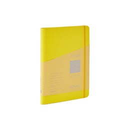 Fabriano Тетрадка Ecoqua+, A5, картонена корица, със скрита спирала, 70 листа, жълта