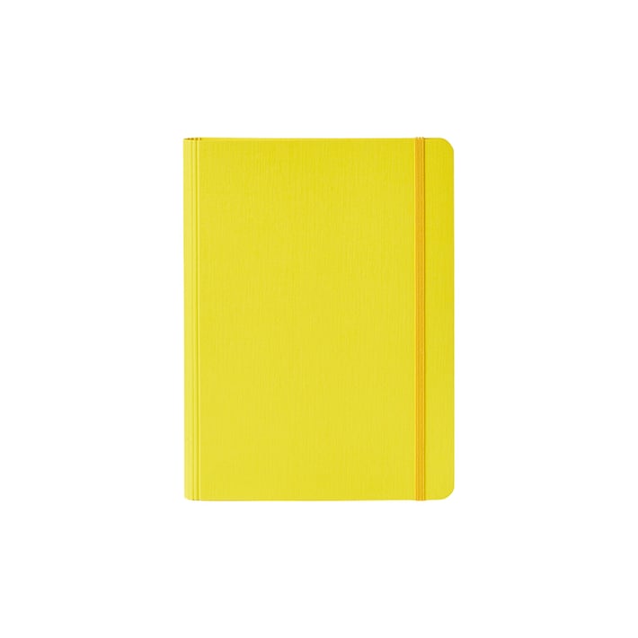 Fabriano Тетрадка Ecoqua+, A5, картонена корица, със скрита спирала, 70 листа, жълта