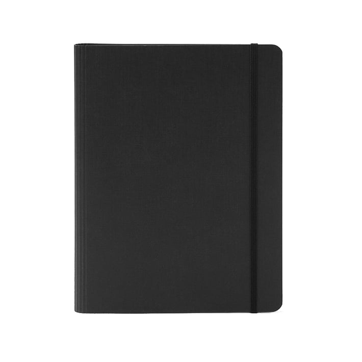 Fabriano Тетрадка Ecoqua+, A4, картонена корица, със скрита спирала, 70 листа, черна