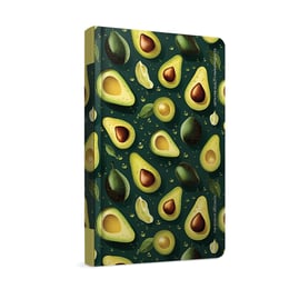 Gipta Тетрадка Avocado, 13 x 21 cm, кремава хартия, широки редове, твърда корица, 120 листа