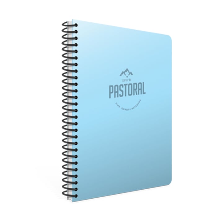 Gipta Тетрадка Pastoral, А4, бяла хартия, малки квадратчета , PP корица, със спирала, 40 листа
