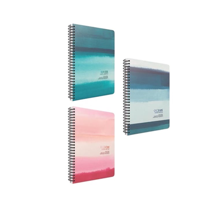 Gipta Тетрадка Papernotes, A4, бяла хартия, на квадратчета, PP корица, със спирала, 80 листа