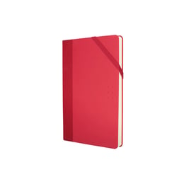 Milan Тефтер Colours, А5, с ластик, 80 g, 104 листа, червен, 5 броя