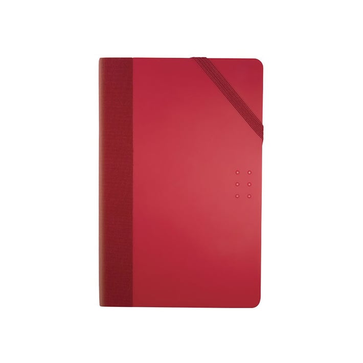 Milan Тефтер Colours, А5, с ластик, 80 g, 104 листа, червен, 5 броя