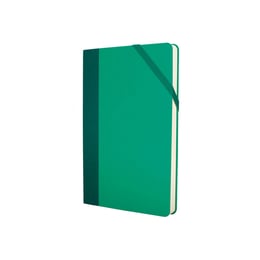 Milan Тефтер Colours, А5, с ластик, 80 g, 104 листа, зелен, 5 броя