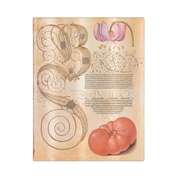 Paperblanks Тефтер Lily & Tomato, 180 х 230 mm, широки редове, мека корица, 88 листа