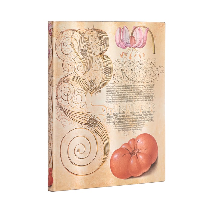 Paperblanks Тефтер Lily & Tomato, 180 х 230 mm, широки редове, мека корица, 88 листа