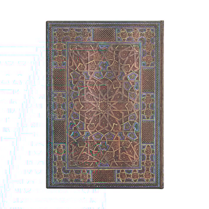 Paperblanks Тефтер Midnight, Midi, широки редове, твърда корица, 72 листа