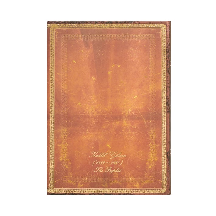 Paperblanks Тефтер K.Gibran, Midi, широки редове, твърда корица, 72 листа