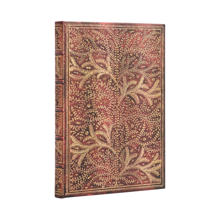 Paperblanks Тефтер Wildwood, 130 х 180 mm, широки редове, твърда корица, 72 листа