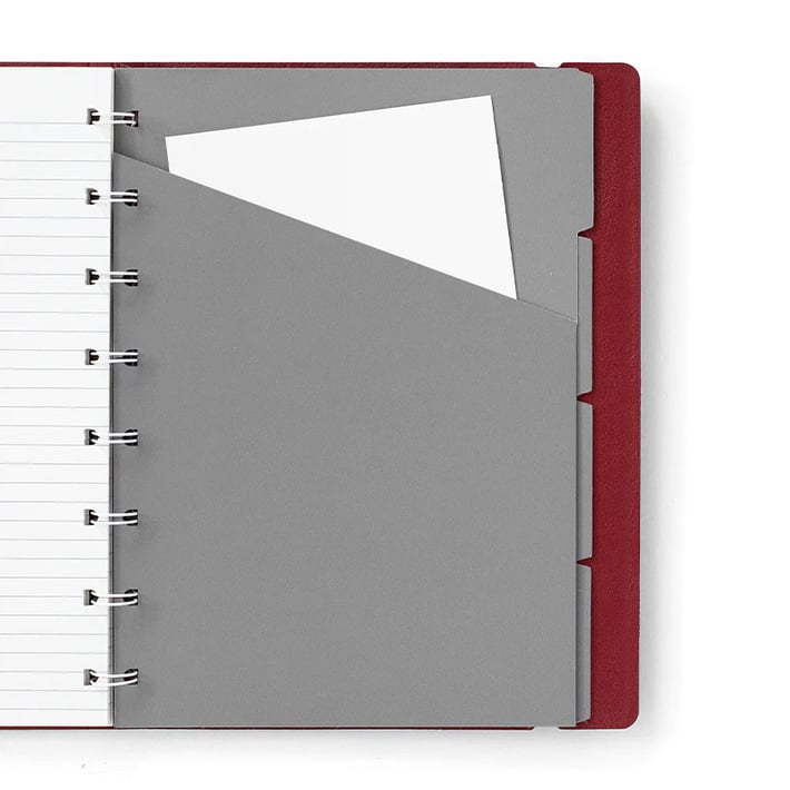 Filofax Тефтер Classic Bright, A5, на редове, бордо