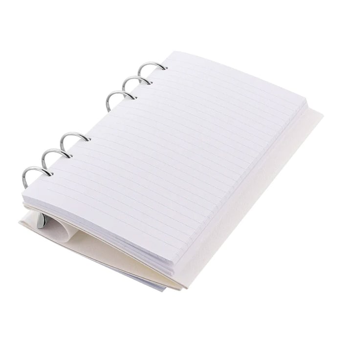 Filofax Тефтер Clipbook Monochrome Personal, бял