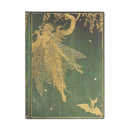 Paperblanks Тефтер Olive Fairy, Midi, широки редове, твърда корица, 72 листа