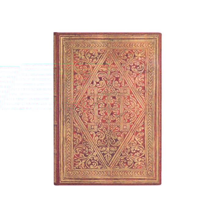 Paperblanks Тефтер Golden Pathway, Midi, широки редове, твърда корица, 72 листа