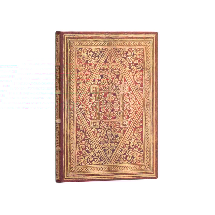 Paperblanks Тефтер Golden Pathway, Midi, широки редове, твърда корица, 72 листа