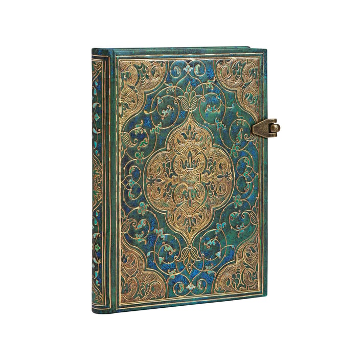 Paperblanks Тефтер Turquoise, Mini, широки редове, твърда корица, 120 листа