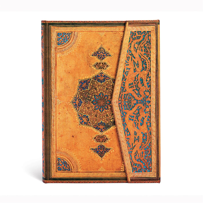 Paperblanks Тефтер Safavid, Midi, широки редове, твърда корица, 72 листа