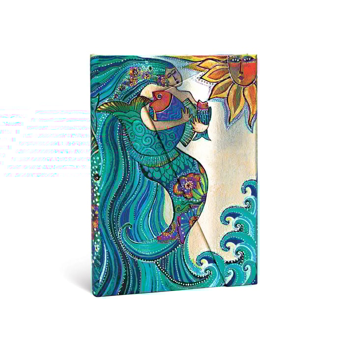 Paperblanks Тефтер Ocean Song, Midi, широки редове, твърда корица, 80 листа