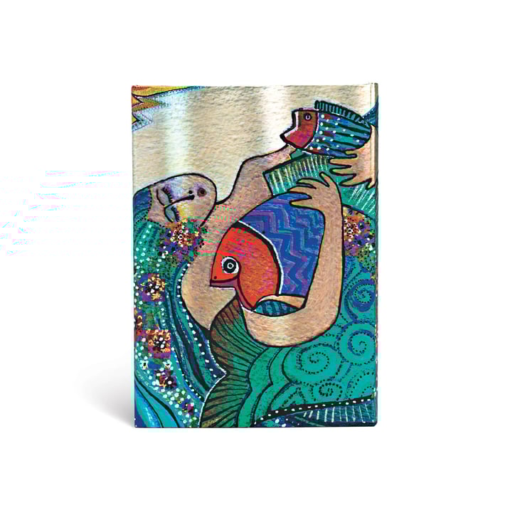 Paperblanks Тефтер Ocean Song, Midi, широки редове, твърда корица, 80 листа