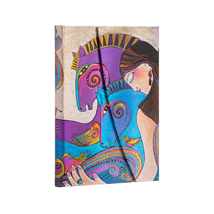 Paperblanks Тефтер Maria and Mares, Midi, широки редове, твърда корица, 72 листа