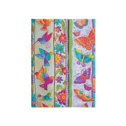 Paperblanks Тефтер Hummingbird, Midi, широки редове, твърда корица, 72 листа