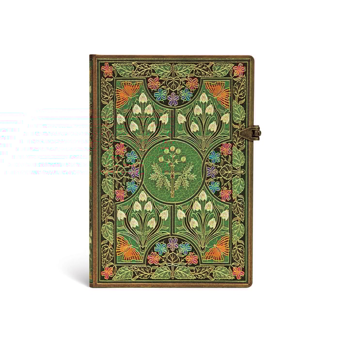 Paperblanks Тефтер Poetry in Bloom, Midi, широки редове, твърда корица, 72 листа