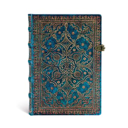 Paperblanks Тефтер Azure, Midi, широки редове, твърда корица, 120 листа