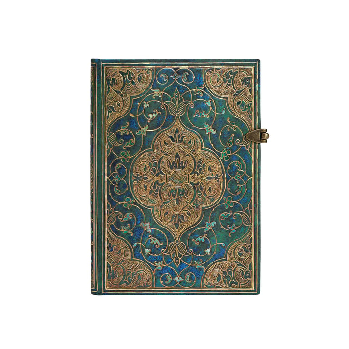 Paperblanks Тефтер Turquoise, Midi, широки редове, твърда корица, 120 листа