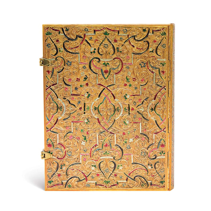 Paperblanks Тефтер Gold Inlay, Ultra, широки редове, твърда корица, 120 листа