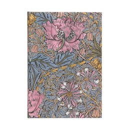 Paperblanks Тефтер William Morris, Midi, широки редове, твърда корица, 72 листа