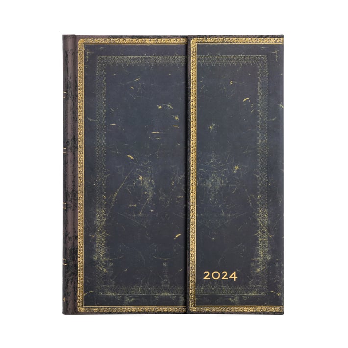 Paperblanks Планер Arabica, Ultra, хоризонтален, твърда корица, 80 листа, за 2024 година