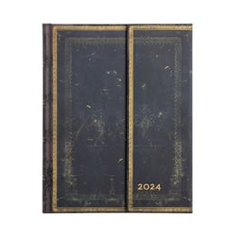 Paperblanks Планер Arabica, Ultra, хоризонтален, твърда корица, 80 листа, за 2024 година