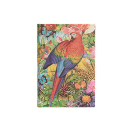 Paperblanks Планер Tropical Garden, Mini, дневен, твърда корица, 208 листа, за 2024 година
