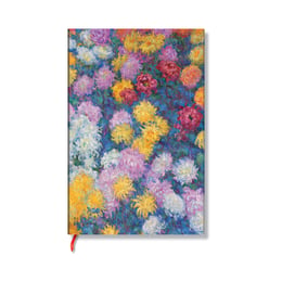Paperblanks Тефтер Monet Chrysanthemums, Mini, твърда корица, 88 листа