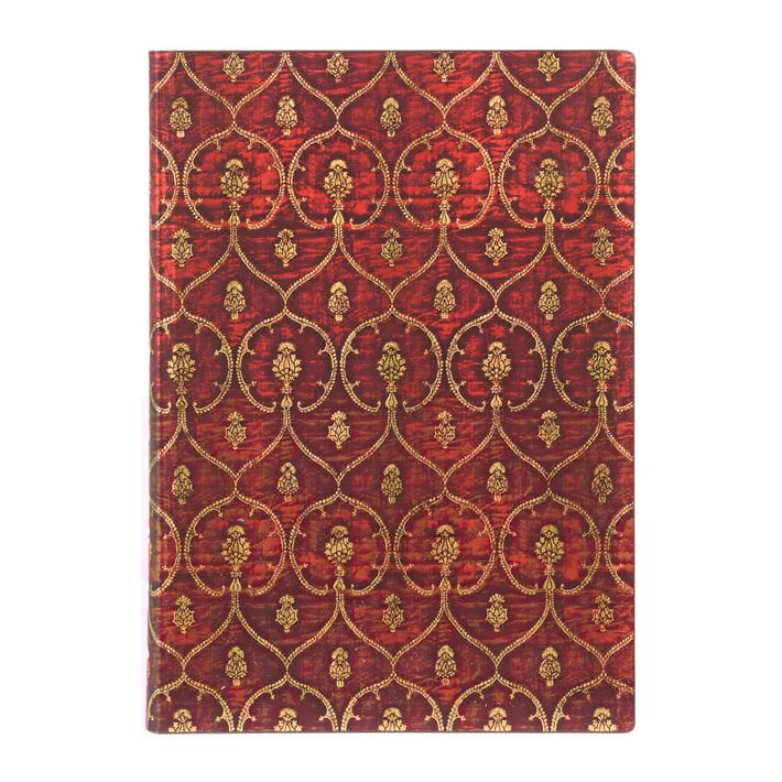 Paperblanks Тефтер Red Velvet, Midi, мека корица, 88 листа