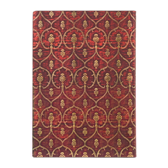 Paperblanks Тефтер Red Velvet, Midi, мека корица, 88 листа
