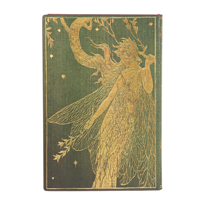 Paperblanks Тефтер Olive Fairy, Mini, широки редове, мека корица, 104 листа