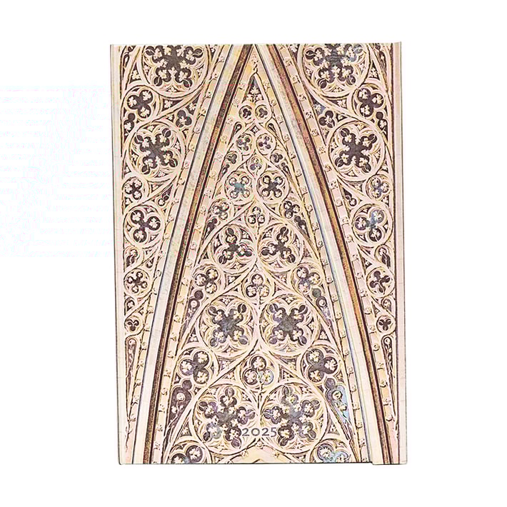 Paperblanks Планер Duomo di Milano, Mini, хоризонтален, твърда корица, 80 листа, за 2025 година