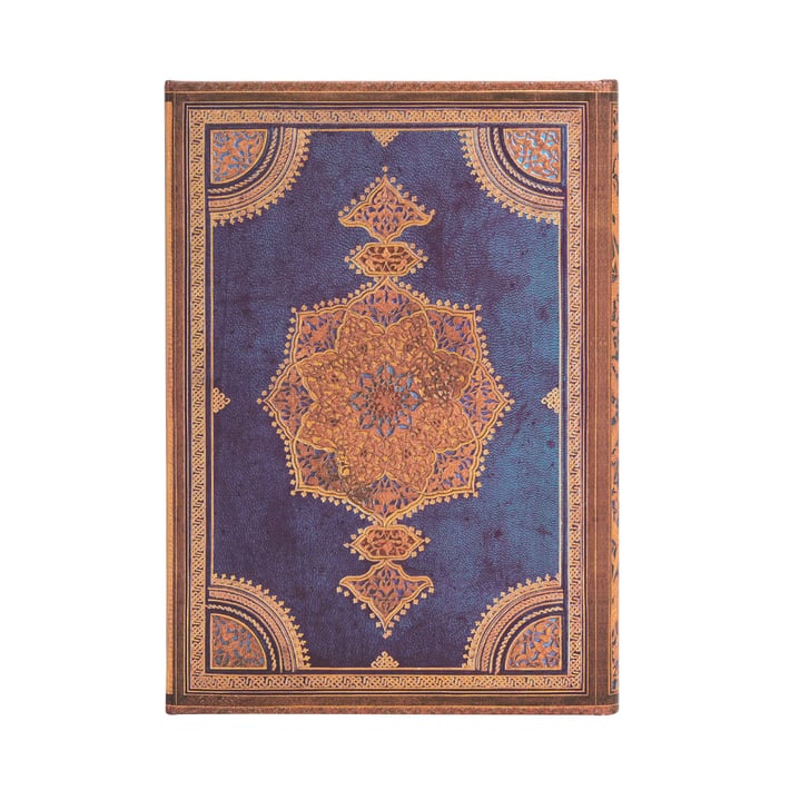 Paperblanks Планер Safavid Indigo, Midi, Verso, твърда корица, 80 листа, за 2025 година