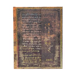Paperblanks Планер Michelangelo, Ultra, вертикален, твърда корица, 80 листа, за 2025 година