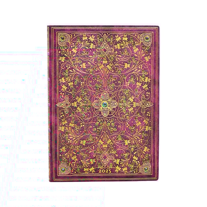 Paperblanks Планер Diamond Jubilee, Midi, хоризонтален, мека корица, 88 листа, за 2025 година