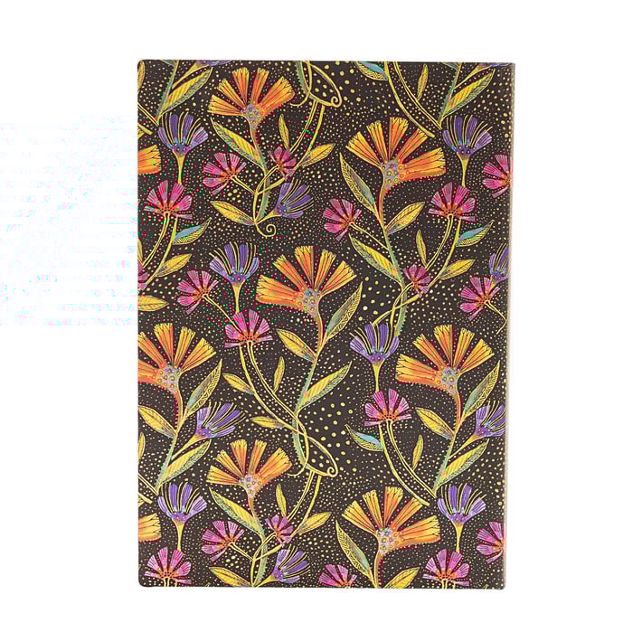 Paperblanks Планер Wild Flowers, Midi, 1 ден на страница, мека корица, 216 листа, за 2025 година