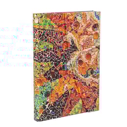 Paperblanks Тефтер Gaudi's Sun, Midi, нелиниран, твърда корица, 72 листа